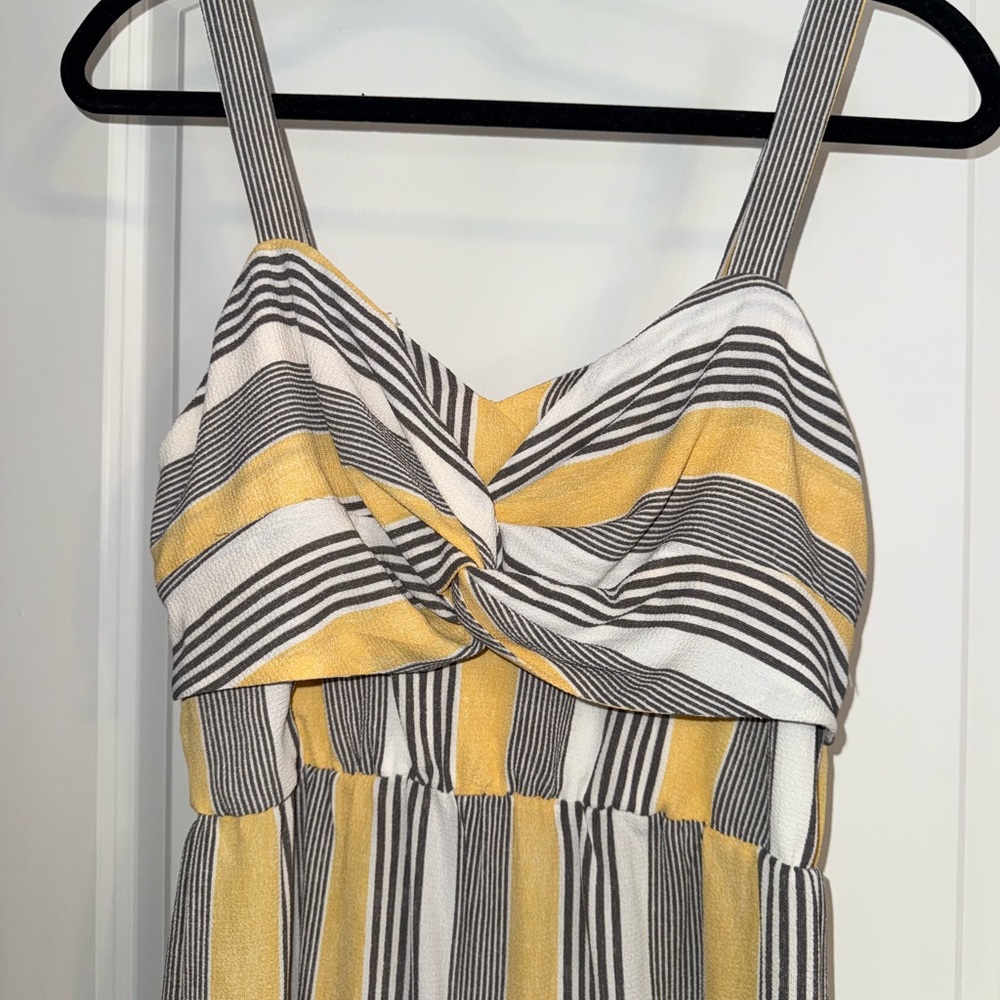 Bailey Blue Striped Twist Jumpsuit